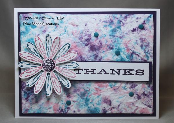 Daisy Delight Tie Die Background Technique
