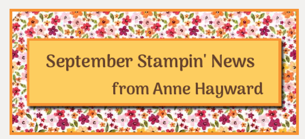 Stampin' News from Anne Hayward