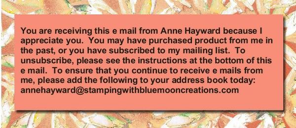 September Stampin' News from Anne Haywawrd
