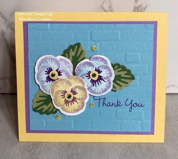 Color Inspiration-Pansy Patch Card