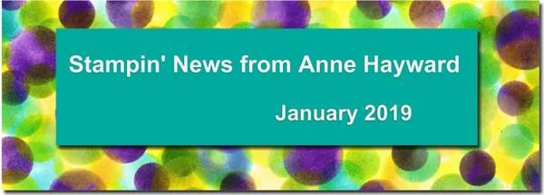 January Stampin' News from Anne Hayward