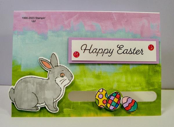 Easter Bunny Spinner Card