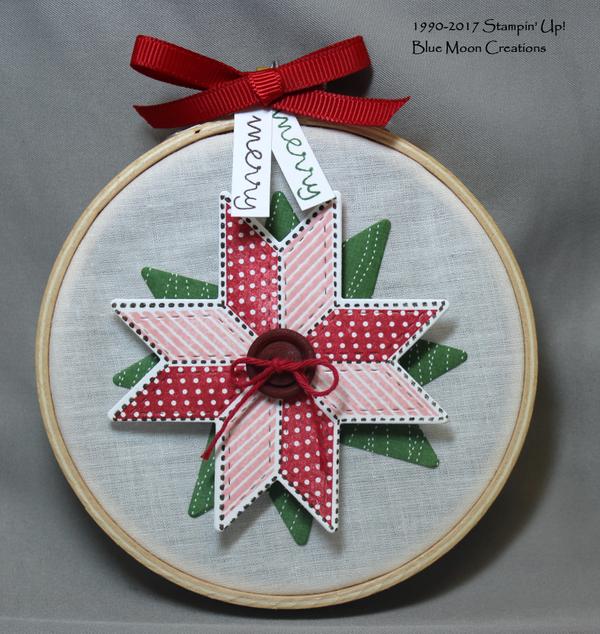 Christmas Quil Embroidery Hoop