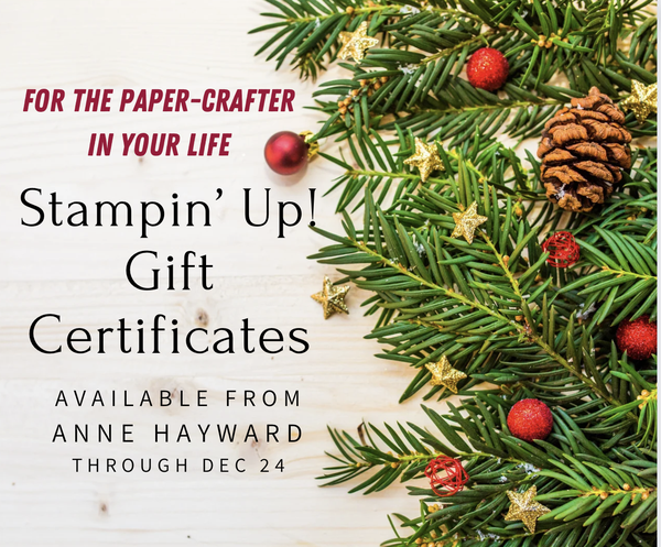 Stampin' Up! Gift Certificates