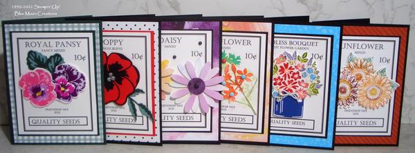 Flower Seed Packet Cards