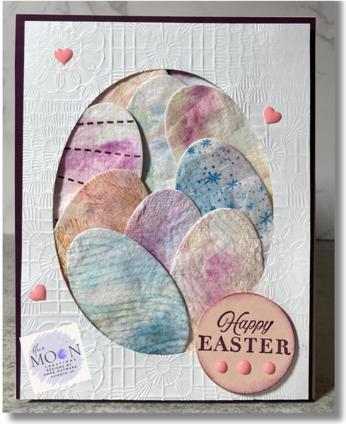 Paper Towel Background Easter Eggs