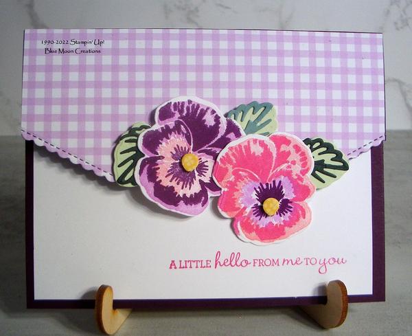 Pansy Patch Envelope Card
