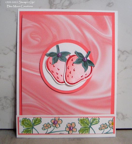 Sweet Strawberry Matchbook Card