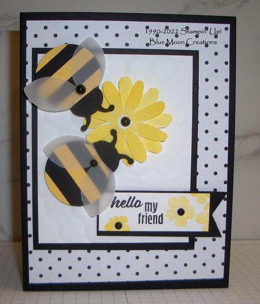 Make a Bumblebee using the Ladybug Builder Punch