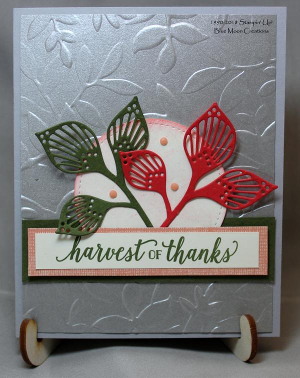 Galvanized Layered Leaves Harvest of Thanks