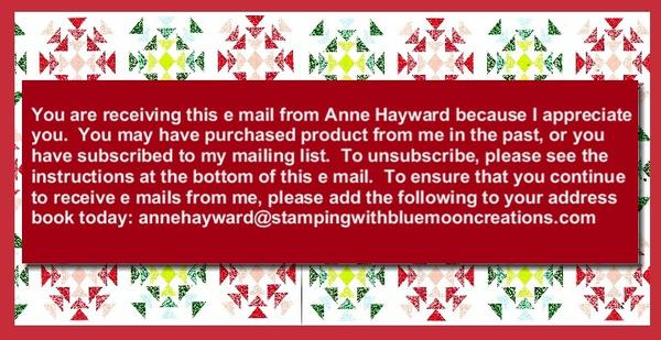 November Stampin' News from Anne Haywawrd