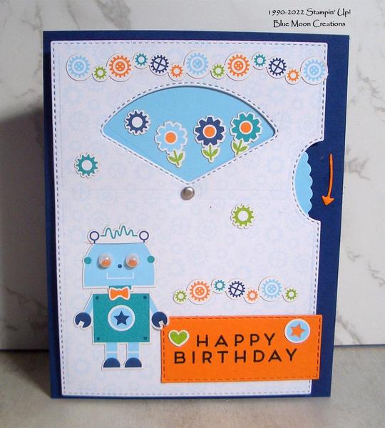 Give it a Whirl Robot Buddies Birthday Card