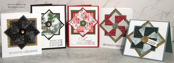 Christmas Pinwheel Cards