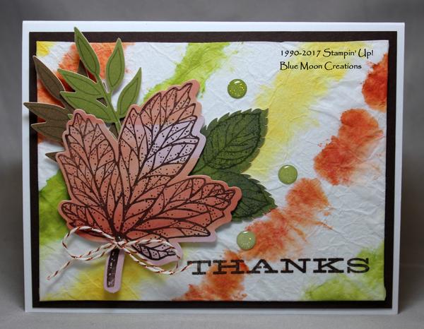 Fall Leave Tie Dye Background
