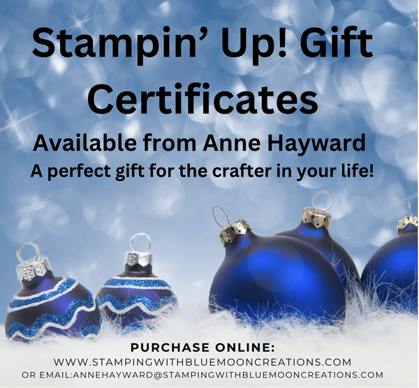 Stampin' Up! Gift Certificates