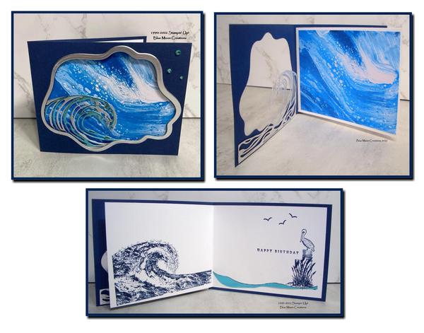 Waves of the Ocean Three Panel Card