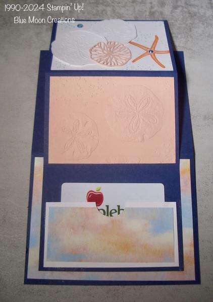 Seaside Wishes Gift Card Holder Fold-out
