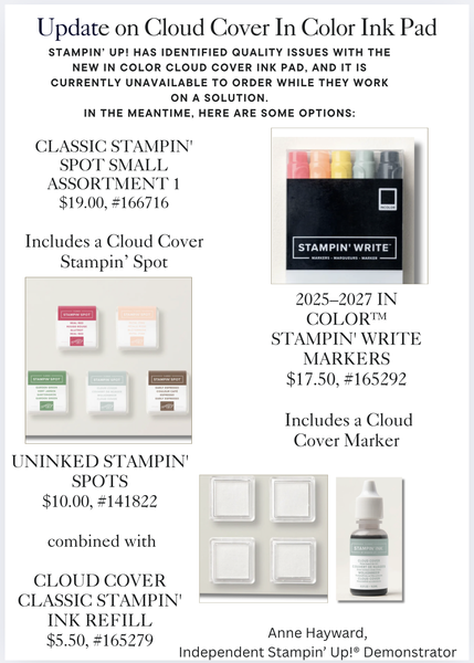 Update on Cloud Cover Ink Color Ink Pad