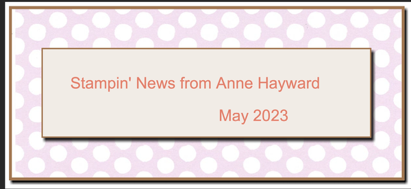 April Stampin' News from Anne Hayward