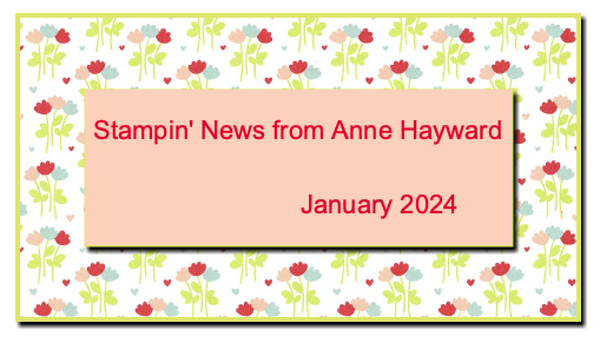 December  Stampin' News from Anne Hayward