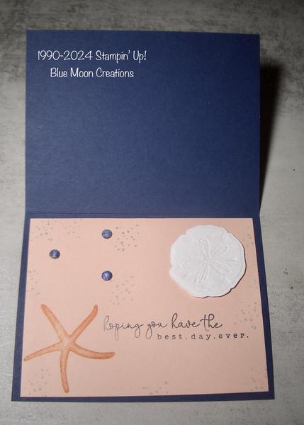 Seaside Wishes Gift Card Holder Inside