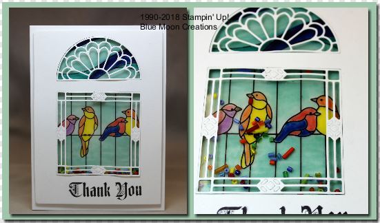 Painted Glass Shaker Card