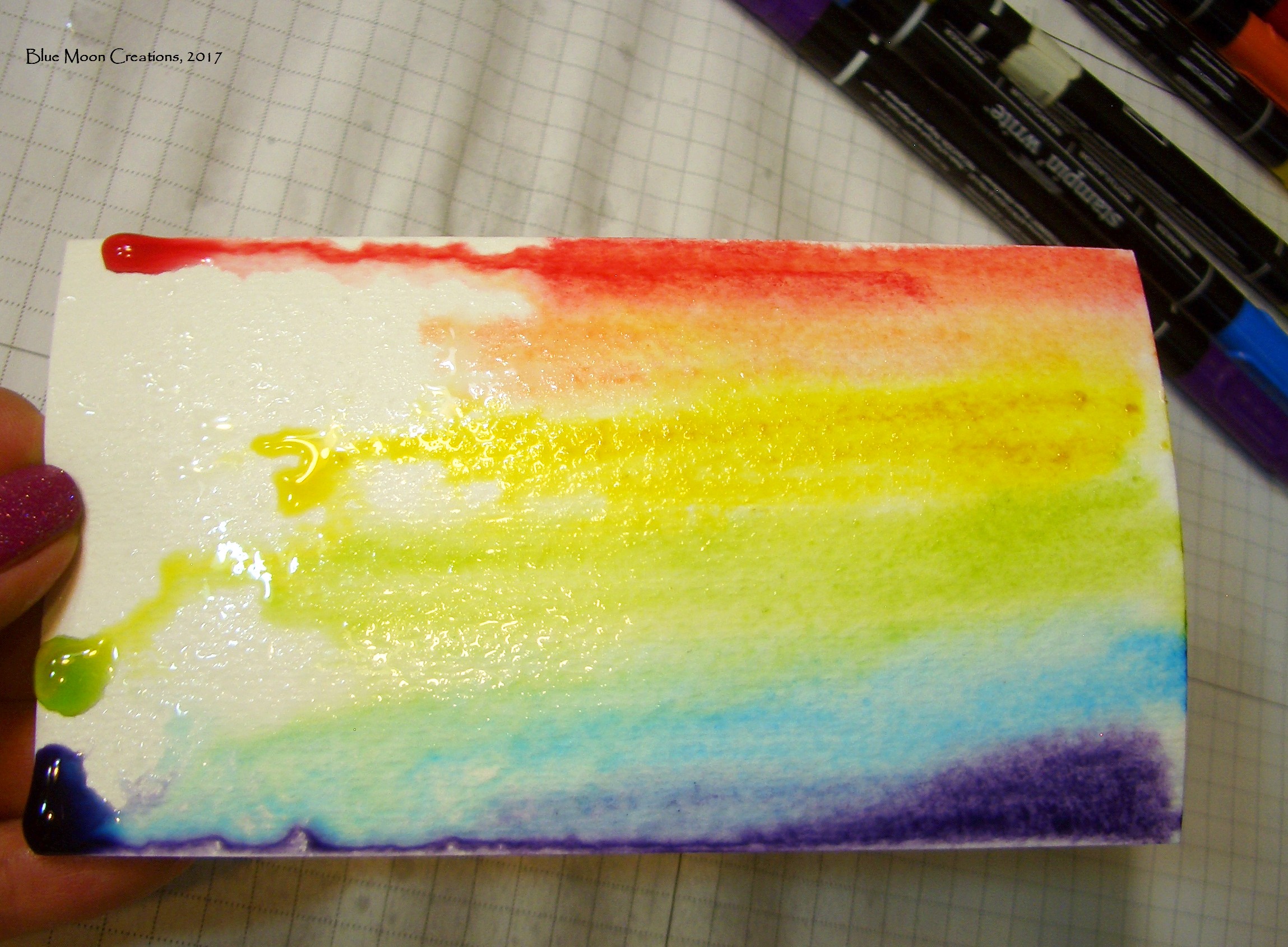 Rainbow Background Technique