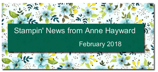 February Stampin' News from Anne Hayward