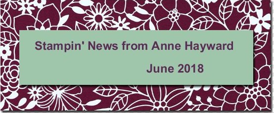 June Stampin' News from Anne Hayward