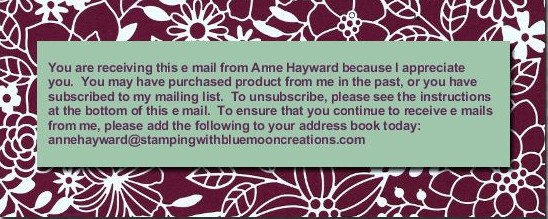 June Stampin' News from Anne Haywawrd
