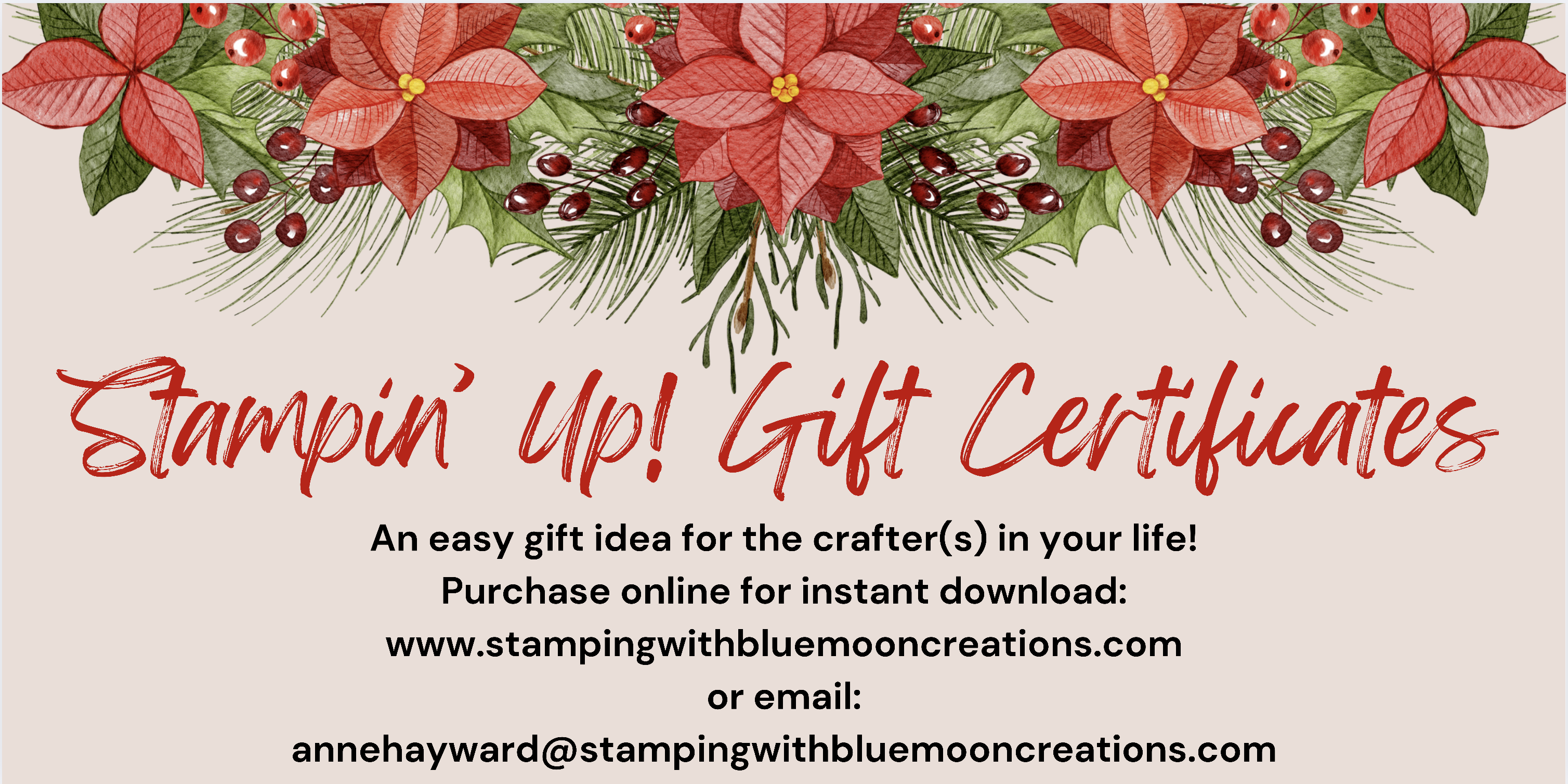 Stampin' Up! Gift Certificates