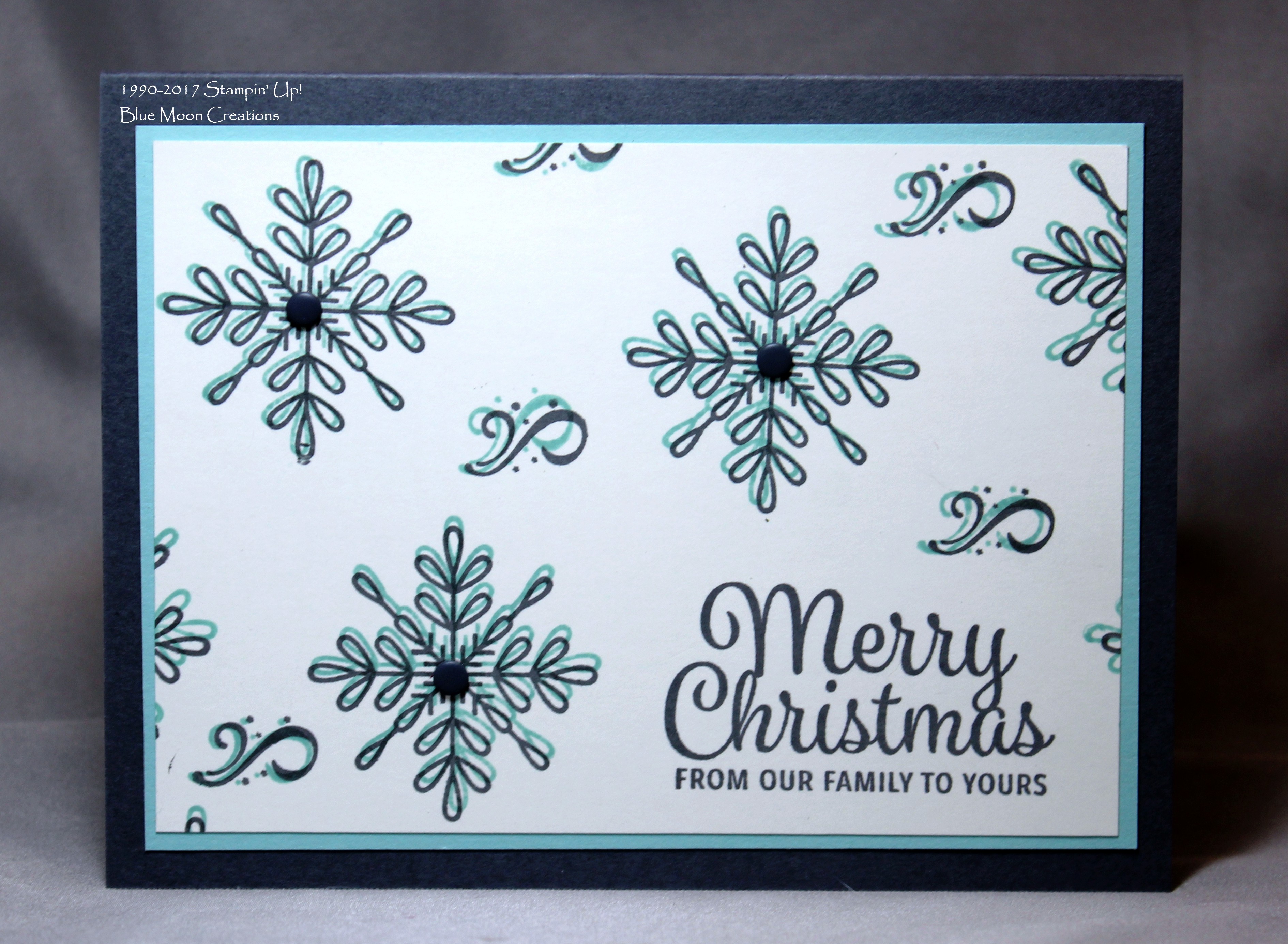Ghosting Technique Swirly Snowflakes