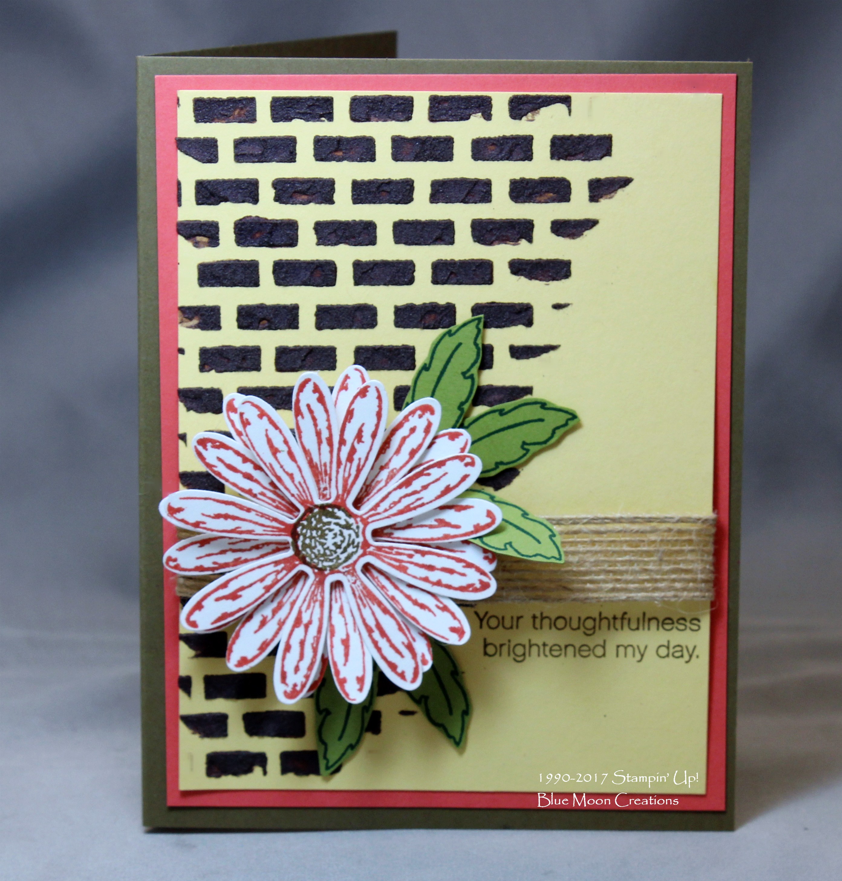 Soft Suede Brick Stencil and Embossing Paste