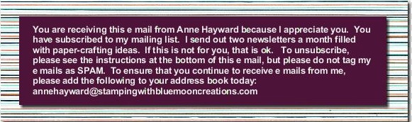 September Stampin' News from Anne Haywawrd