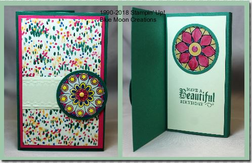 Painted Gass Easy Pop-Up Card