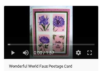 Wonderful World Faux Postage How-To