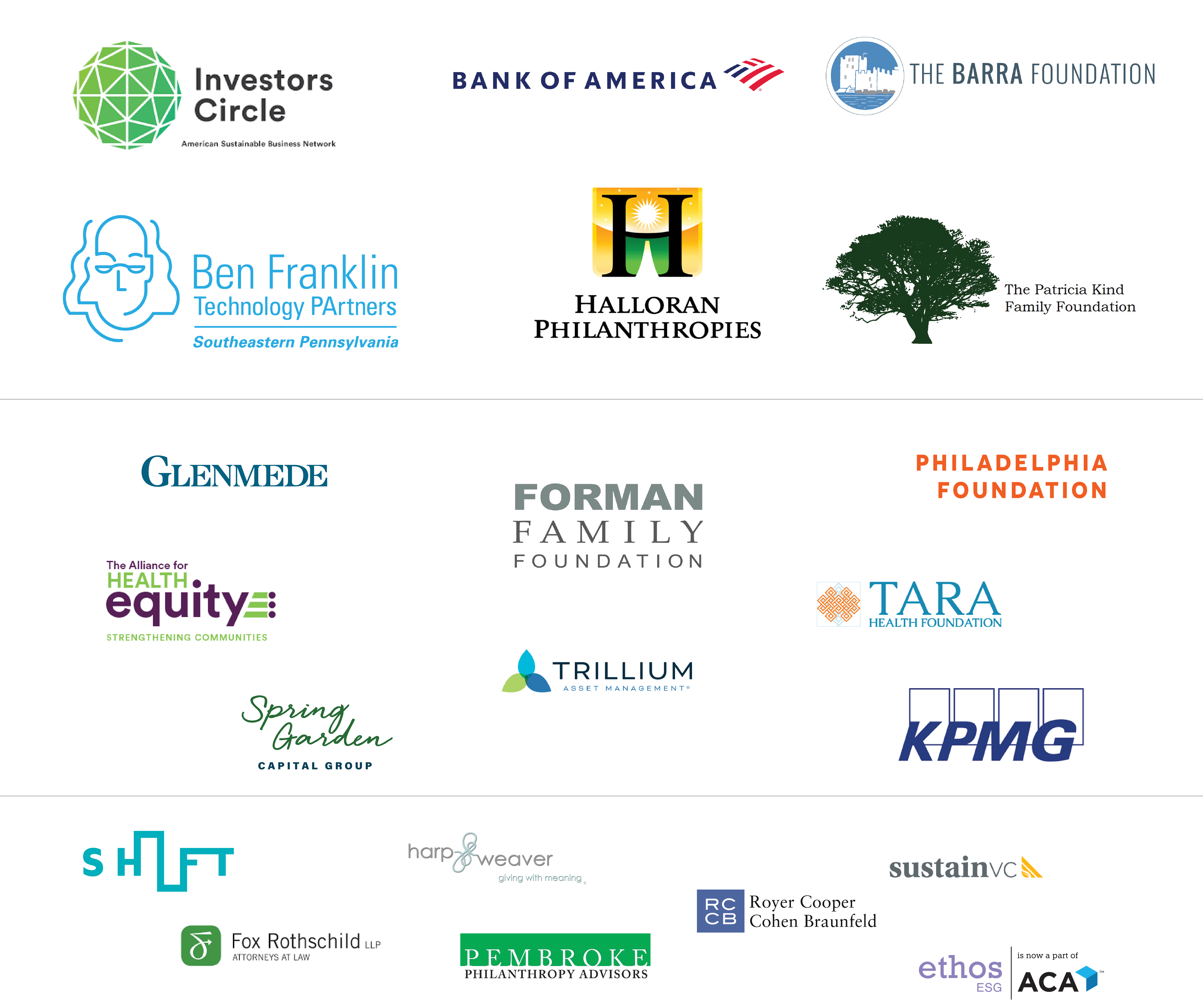 Many thanks to our annual partners