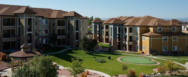 Exterior of an upscale multifamily apartment complex