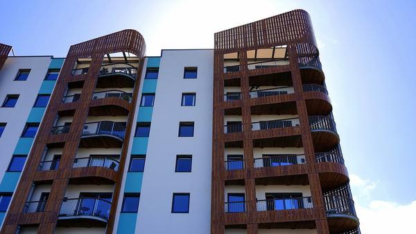 High-rise residential apartment building