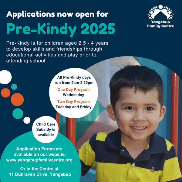 Pre-Kindy Applications closing soon