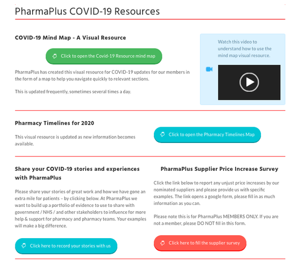 Covid-19 Resources Page