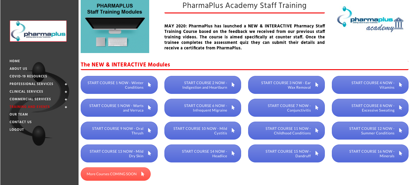 Staff Training Module Range