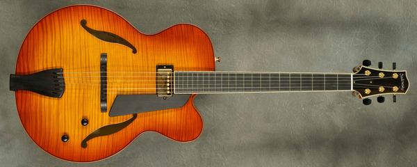 #A2131 Violin Burst Jim Hall Archtop Guitar.