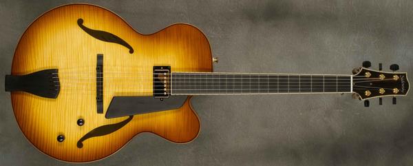 #A2045 Caramel Burst Jim Hall Archtop Guitar