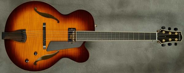 #A2123 Sienna Burst Jim Hall Archtop Guitar.