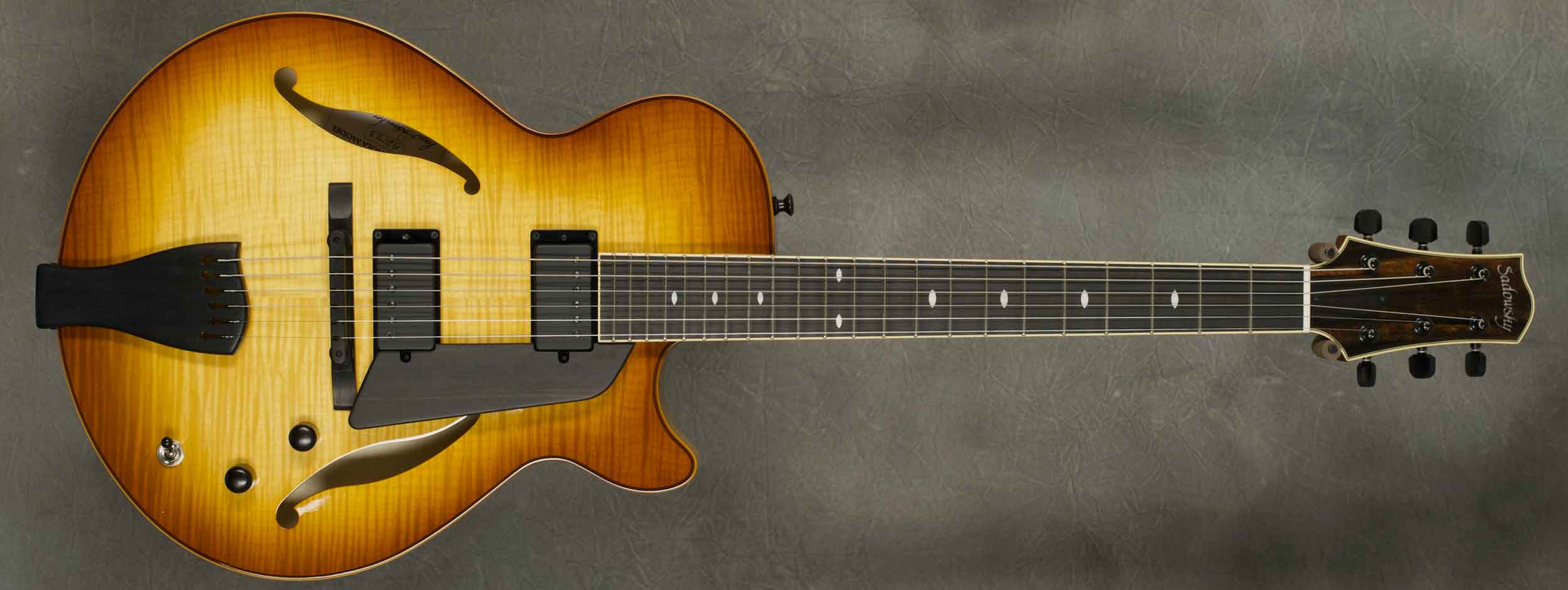 #A2173 Caramel Burst Frank Vignola Archtop Guitar. 