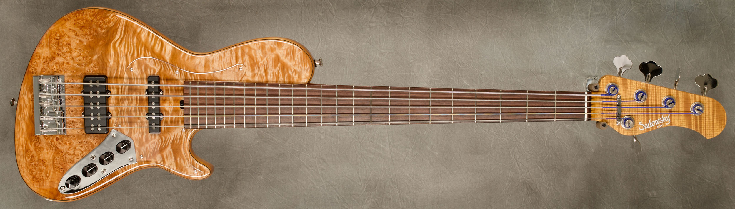 #9425 Natural Maple Burl Single Cut 5-24 Vintage.