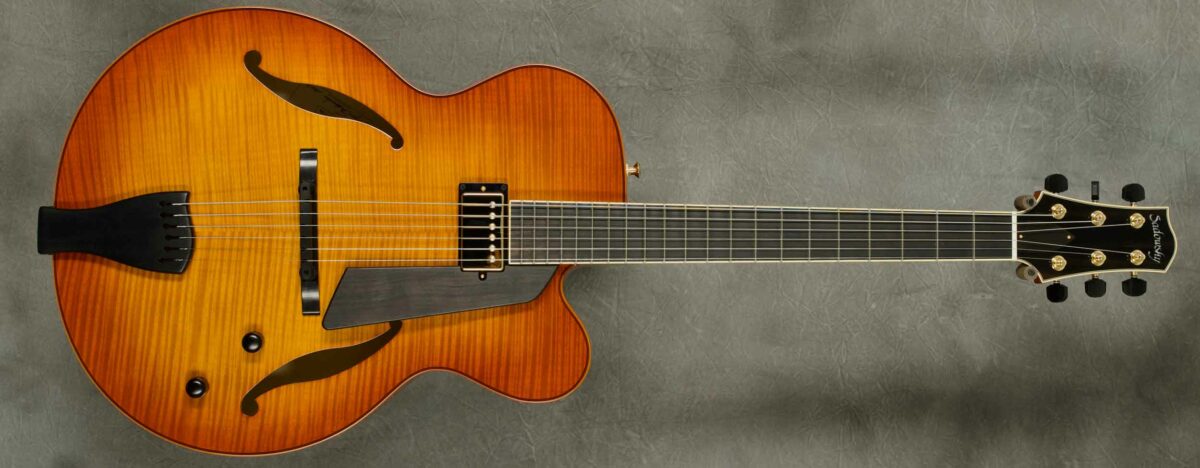 #A2176 Violin Burst Jim Hall Archtop Guitar.