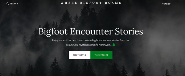 Where Bigfoot Roams website