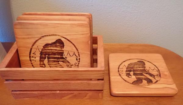 Sasquatch Coffee Wooden Coasters